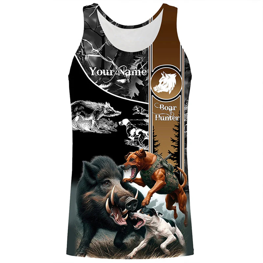 Wildman Hunting & Outdoor Robertson - Custom Name Boar Hunter Tank Top