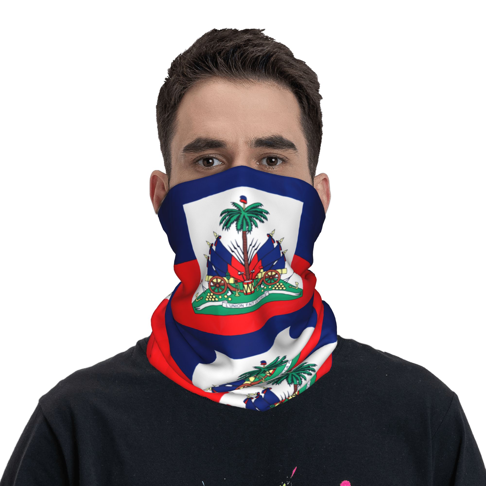 Outdoor Hunting And Fishing - Outdoor Sports Balaclava Haiti Flag Bicycle