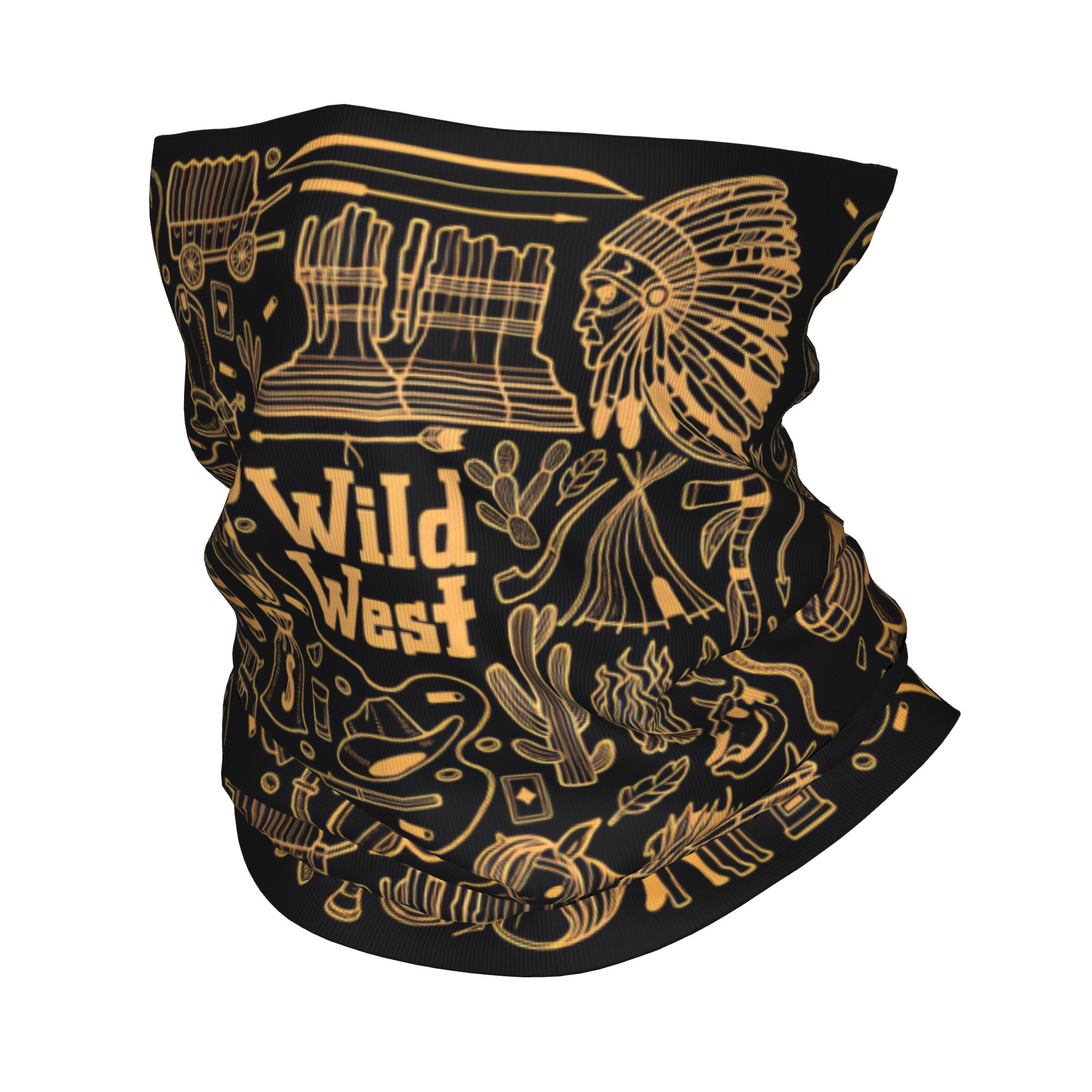 Wildman Hunting & Outdoor Robertson - Outdoor Sports Balaclava Wild West LinePrint