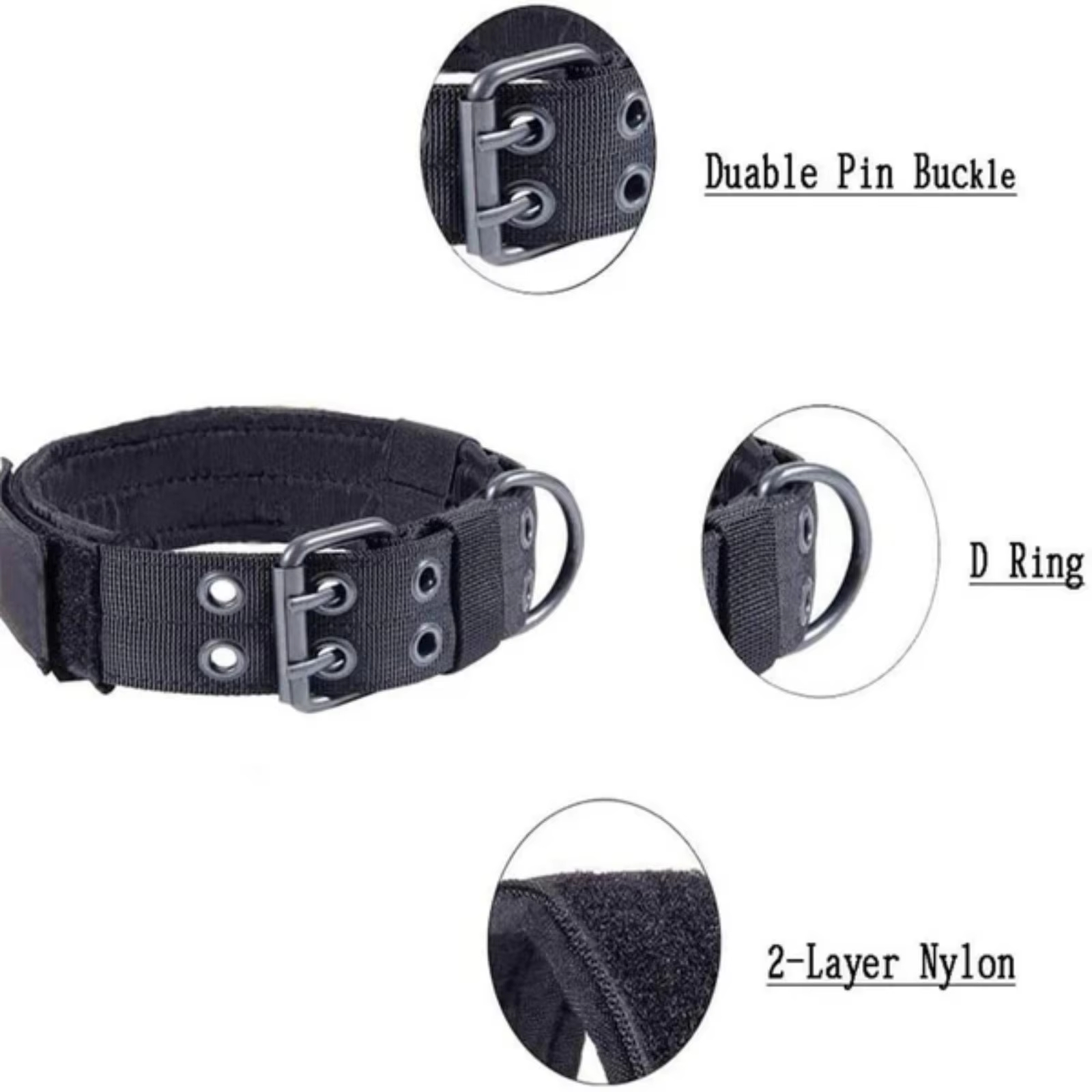 Camo Tactical Dog Collar Heavy - огляд і ціна Outdoor Hunting Dog Collar
