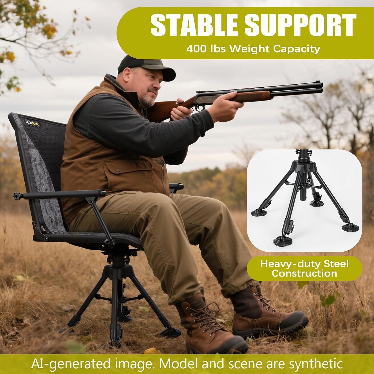 Swivel Hunting Chair Silent 36 - огляд і ціна Hunting And Fishing Outdoor Chairs