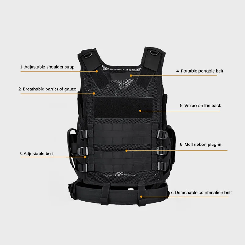 Adjustable Molle Tactical Vest - огляд і ціна Outdoor Hunting Coat