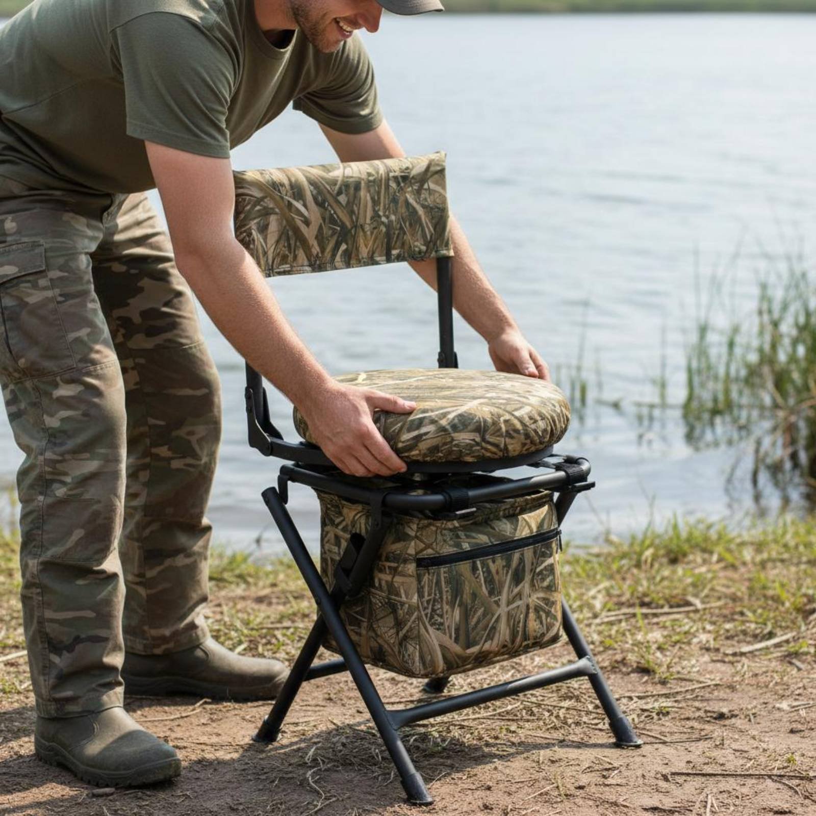Fishing Chair Foldable Folding - огляд і ціна Hunting And Fishing Outdoor Chairs