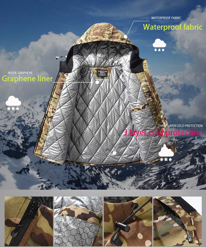 Men Heating Parkas Tactical Ja - огляд і ціна Outdoor Hunting Coat