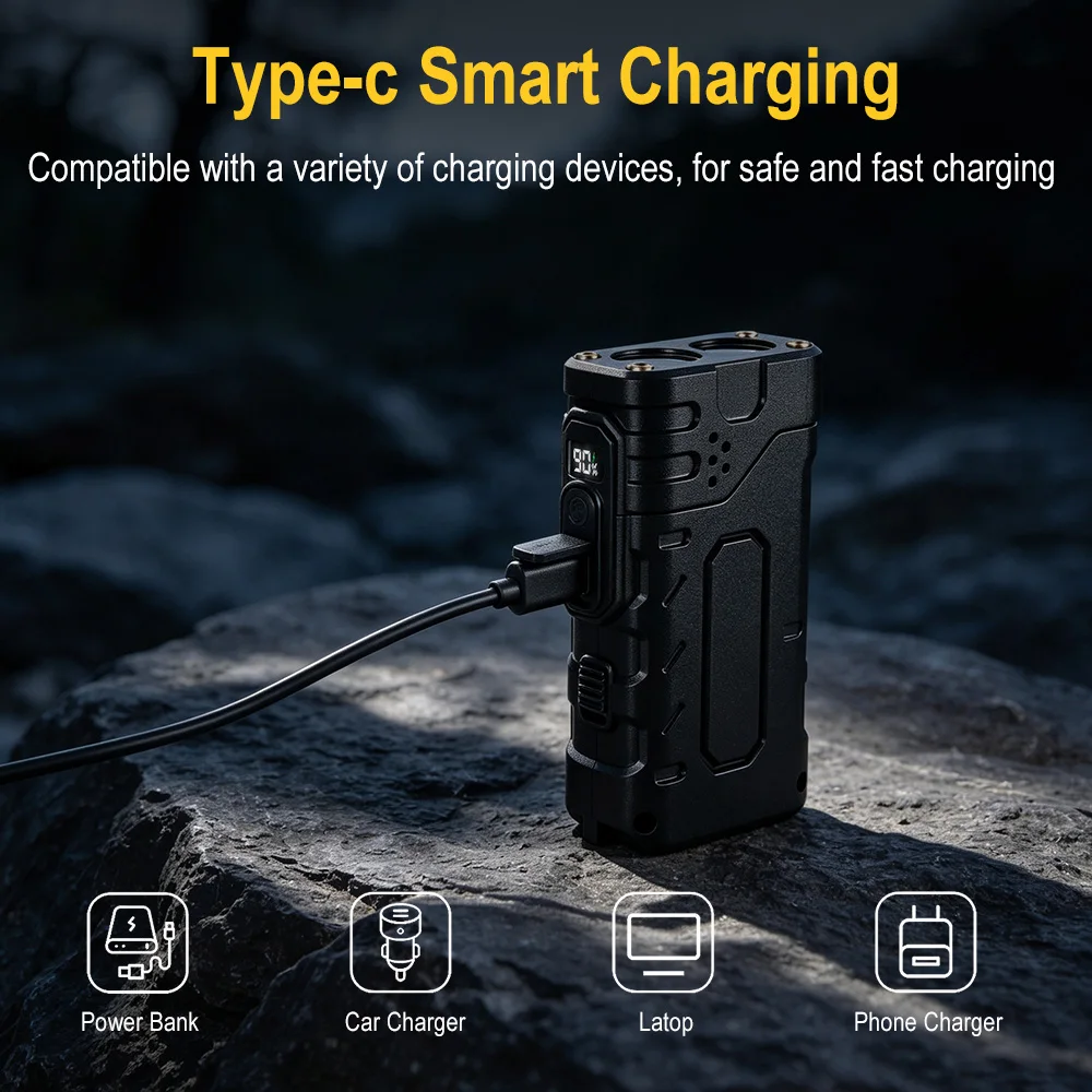 BORUIiT Hand Crank EDC LED Fla - огляд і ціна Outdoor Hunting And Fishing