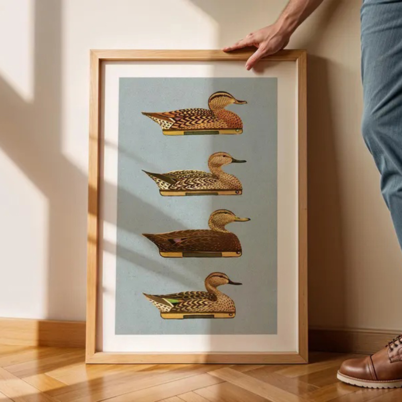 Retro Duck Prints Outdoors Art - огляд і ціна Outdoor Hunting Paintings