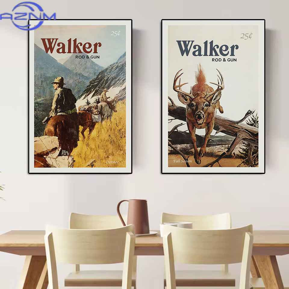 AZNM Retro Wildlife Outdoor Hu - огляд і ціна Outdoor Hunting Paintings