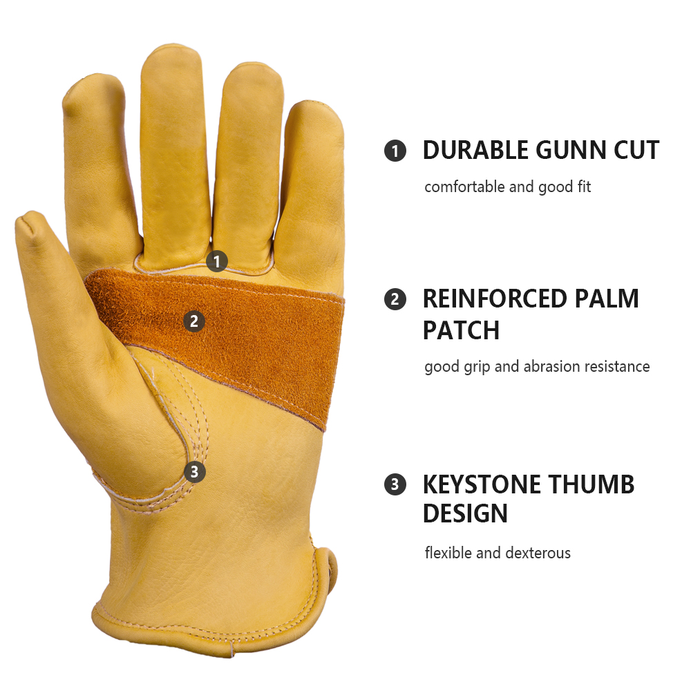 Cowhide Leather Gloves Breatha - огляд і ціна Outdoor Hunting Gloves
