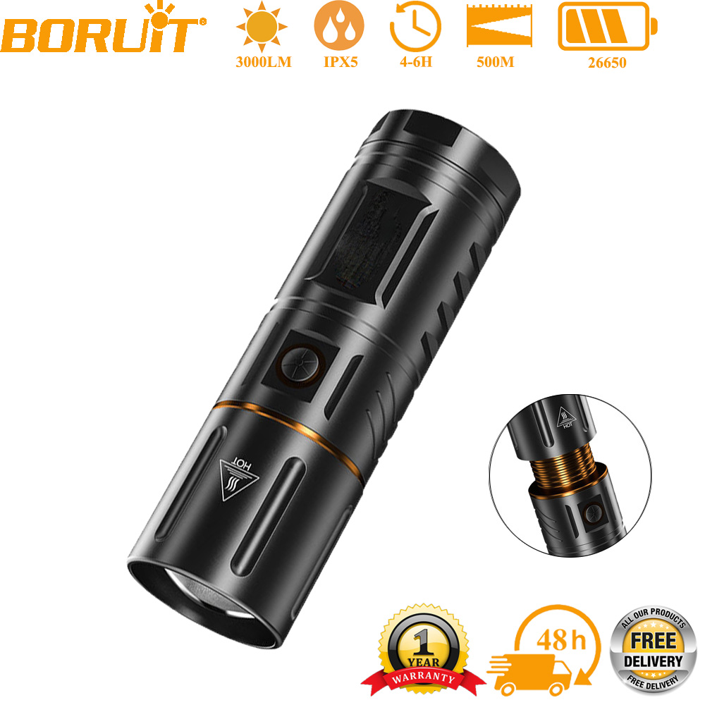 BORUiT Ultra Bright 3000LM LED - огляд і ціна Outdoor Hunting And Fishing