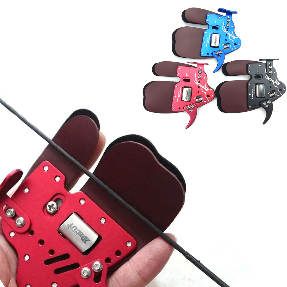 DECUT Archery Finger Tab Guard - огляд і ціна Outdoor Hunting Gloves