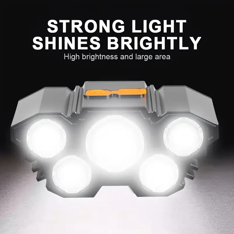 Portable 5LED Outdoor Headlamp - огляд і ціна Outdoor Hunting And Fishing